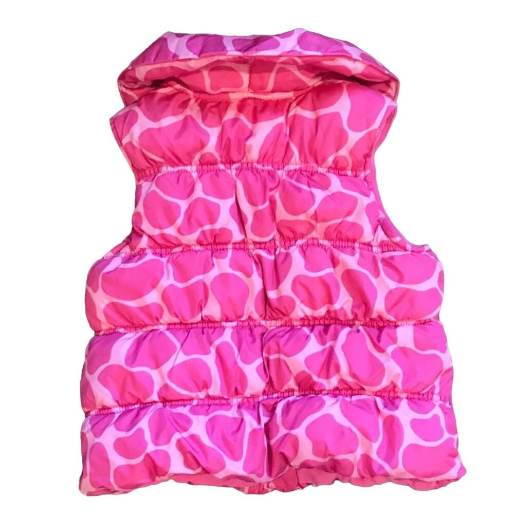 Gymboree Pink Animal Print Vest Sz Small 5/6 - Picture 2 of 4